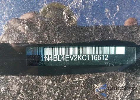 2019 Nissan Altima 2.5 Sl z USA, uszkodzony, nr VIN 1N4BL4EV2KC116612